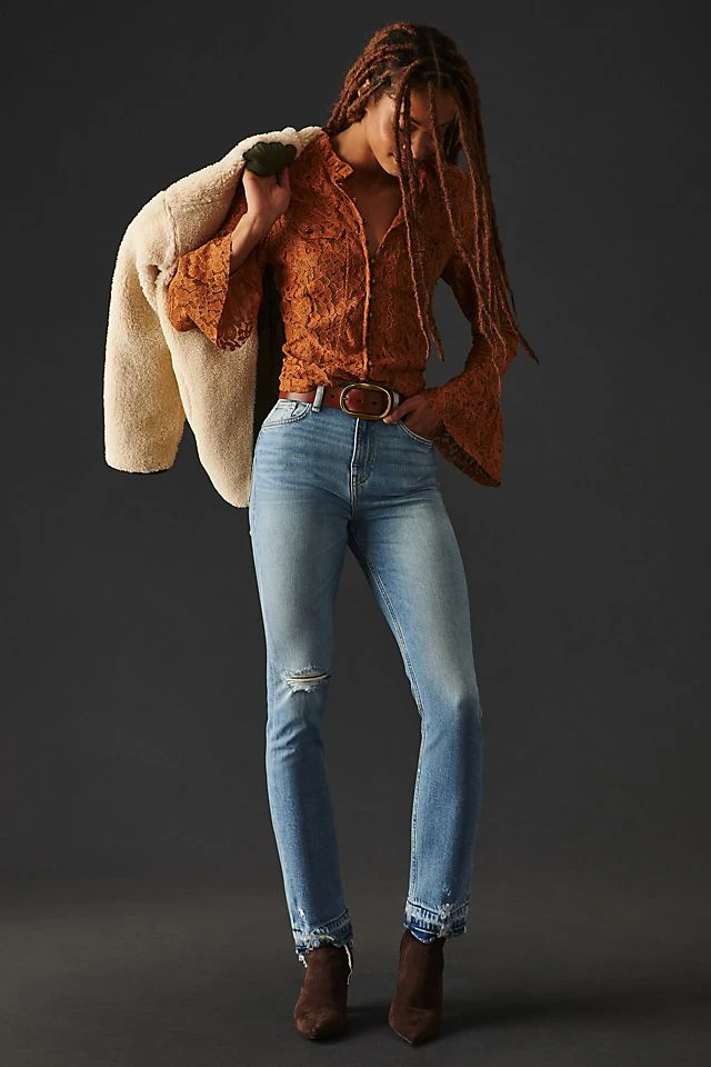 Cheap ???? Hudson Harlow High-Rise Cigarette Ankle ???? Jeans DENIM LIGHT ✨