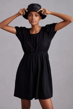 Top 10 ???? Daily Practice By Anthropologie Cap Sleeve ???? Dress BLACK ????
