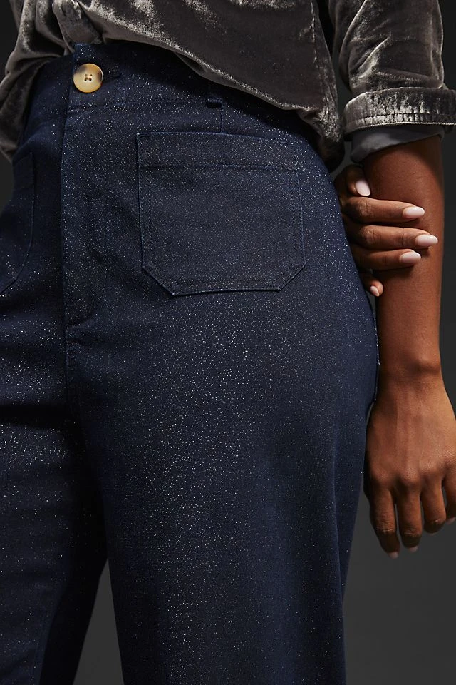 Outlet ???? Pilcro The Skipper Sparkle Wide-Leg ???? Jeans DARK WASH ???? - Image 5