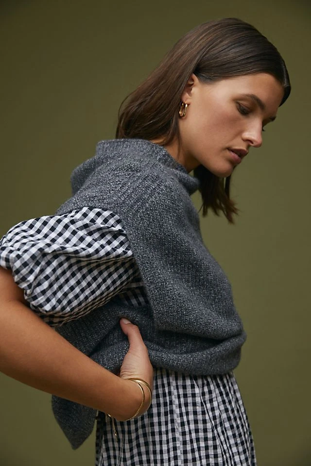 Buy ???? By Anthropologie Oversized Cashmere Sweater Vest CHARCOAL ???? - Image 2