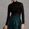 Top 10 ???? The Somerset Collection By Anthropologie The Somerset Faux Leather Mini ???? Skirt DARK GREEN ????