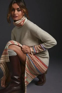 Deals ✔️ Daily Practice By Anthropologie Turtleneck Sweater ???? Dress LIGHT GREY ????