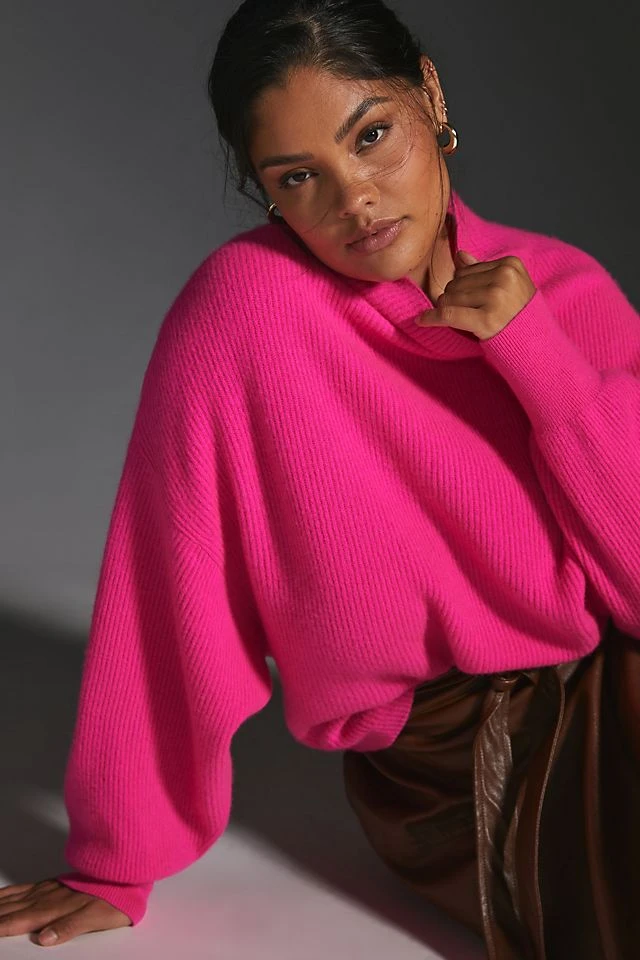 Outlet ???? Pilcro Ribbed Cashmere Sweater PINK ???? - Image 6