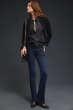 Outlet ???? Pilcro Mid-Rise Slim Puddle Bootcut ???? Jeans DENIM DARK ????