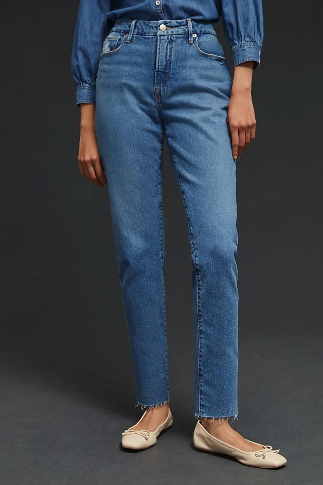Discount ???? Good American Good Girlfriend Petite ???? Jeans DENIM MEDIUM BLUE ???? - Image 2