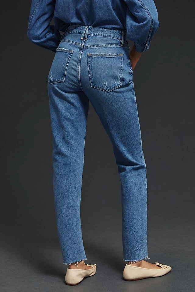Discount ???? Good American Good Girlfriend Petite ???? Jeans DENIM MEDIUM BLUE ???? - Image 4