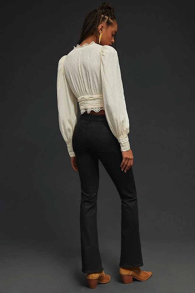 Best reviews of β Hudson Petite Barbara High-Rise ???? Coated ???? Jeans BLACK β - Image 6