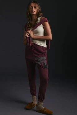 Best reviews of ???? FREECITY Superfluff Lux Vintagebath Pocket Sweatpants WINE ❤️