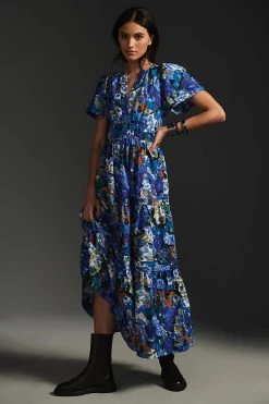 Best Sale ???? The Somerset Collection By Anthropologie The Somerset Maxi ???? Dress SAPPHIRE ????