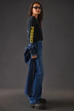 Best Pirce ✨ FREECITY Artist Wanted Super Vintage Long-Sleeve Tee BLACK ❤️