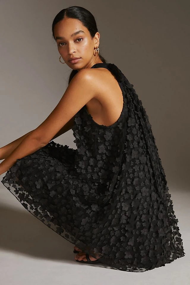 Cheap ???? Eva Franco Halter Swing Mini ???? Dress BLACK ???? - Image 2