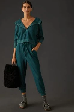 New ⭐ Daily Practice By Anthropologie Mariah Harem Pants DARK BLUE ????