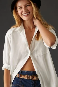 Best Pirce ???? Maeve Maxi Tunic Buttondown IVORY ????