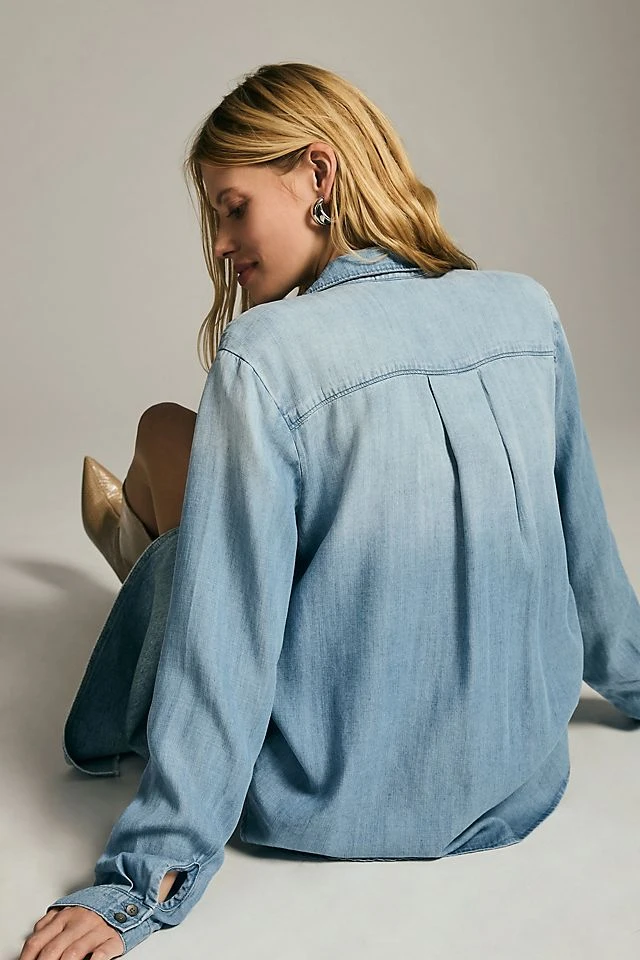 Outlet ???? Cloth & Stone Chambray Buttondown BLUE ✨ - Image 3