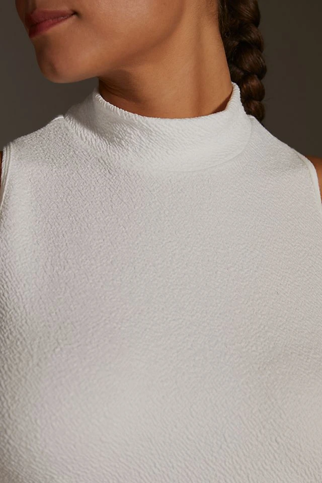Outlet ???? Maeve Structured Mock Neck Top IVORY ???? - Image 6