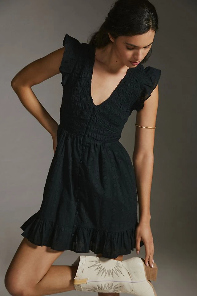 Promo ???? By Anthropologie The Peregrine Mini ???? Dress BLACK ⭐