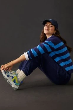 Wholesale ???? Donni Polar Fleece Henley Sweatpants NAVY ????