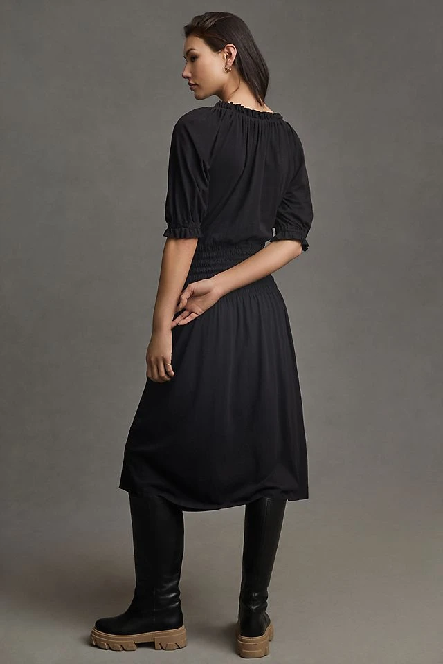 Best Sale ⭐ Sundry Smock-Waist ???? Dress BLACK ✨ - Image 2
