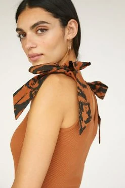 Budget ???? Maeve Bow-Tie Tank COPPER ????