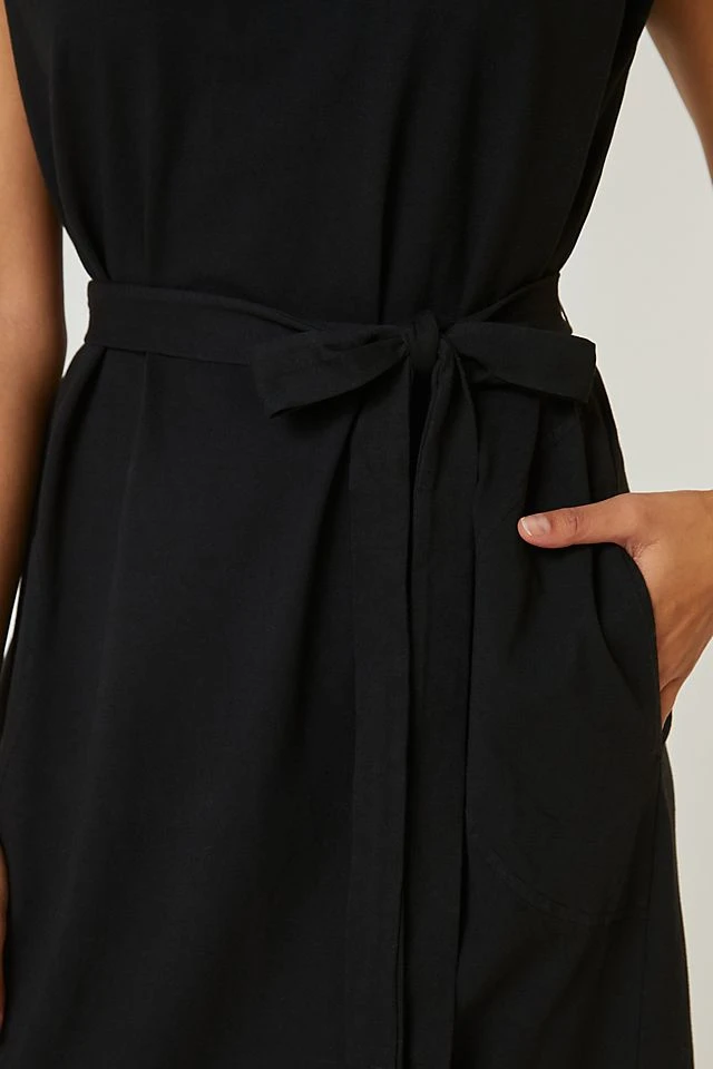 Deals ✔️ Velvet By Graham & Spencer Kenny Midi ???? Dress BLACK ???? - Image 4