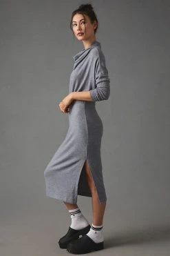 Brand new ???? Daily Practice By Anthropologie The Arabella Drapey ???? Dress LIGHT GREY ????