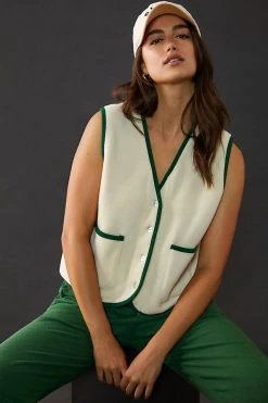 New ✔️ Donni Polar Fleece Vest CREAM ⌛