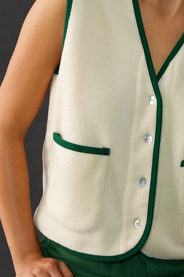 New โ๏ธ Donni Polar Fleece Vest CREAM โ - Image 3