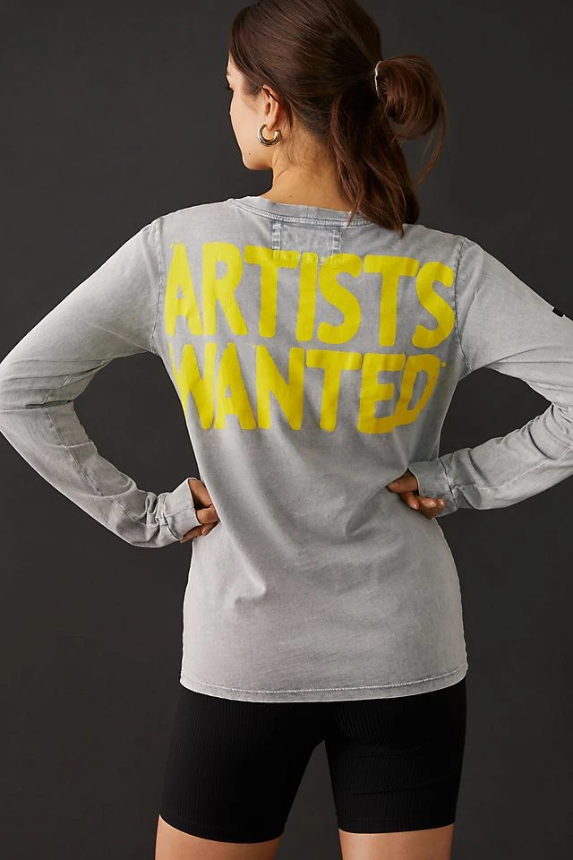 Best reviews of ???? FREECITY ARTISTS WANTED Super Vintage Long-Sleeve Tee LIGHT GREY ???? - Image 3