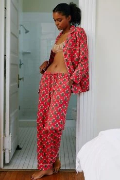 Promo ✔️ Printfresh Poinsettia Sleep Set RED ⌛