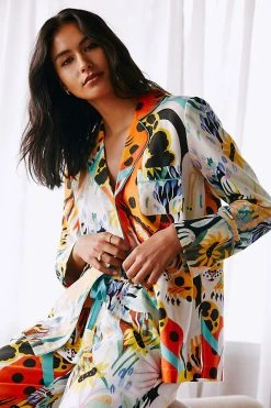 Brand new ???? By Anthropologie Marcos Navarro For Anthropologie Flannel Sleep Top IVORY ????