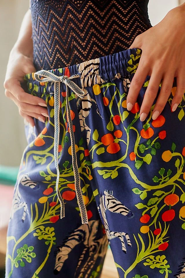 Top 10 ???? By Anthropologie Olivia Wendel For Anthropologie Flannel Sleep Pants IRIS BLUE ✔️ - Image 2