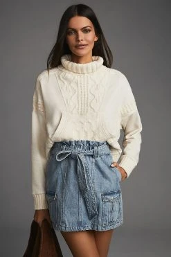 Outlet ???? Daily Practice By Anthropologie Cable-Knit Sweater IVORY ????
