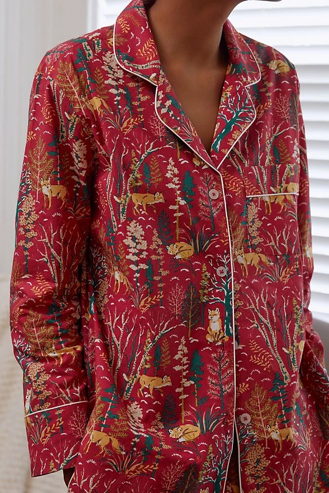 Hot Sale ???? Printfresh Fox Long-Sleeve Sleep Set RED ???? - Image 3
